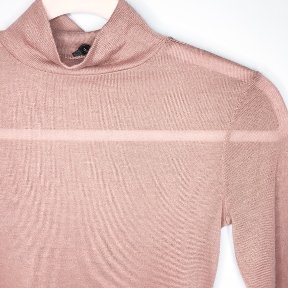 Dynamite Nude Cropped Turtleneck - Picture 4 of 4